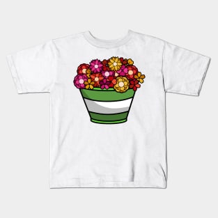 Green Plant Pot Kids T-Shirt